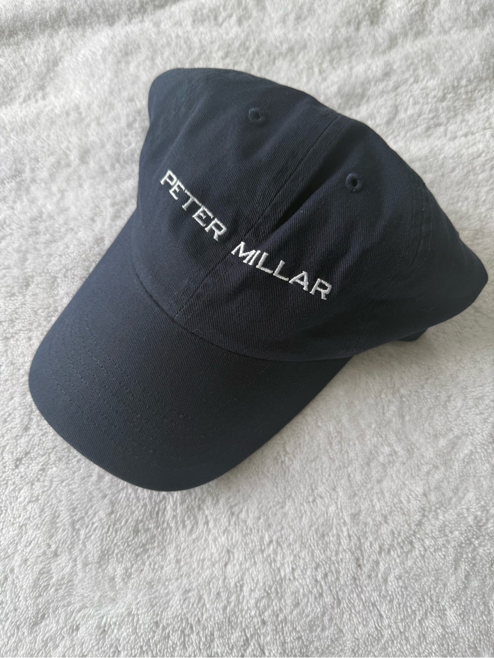 Peter Millar Navy Cap with White Logo